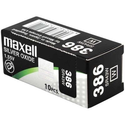 Batería de plata oxido Maxell SR43W - Reloj Batería de plata oxido Maxell SR43W - Reloj