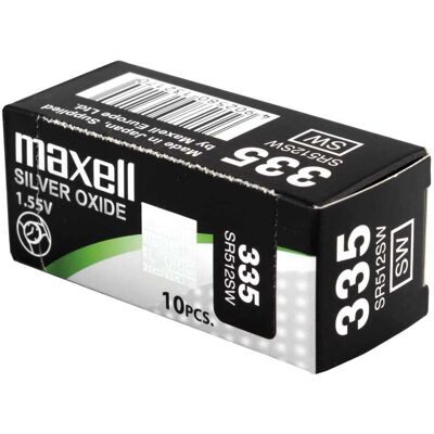 Maxell SR512SW Silver Oxide Batteri - Klocka, Kvicksilverfri - 1,55V Maxell SR512SW Silver Oxide Batteri - Klocka, Kvicksilverfri - 1,55V