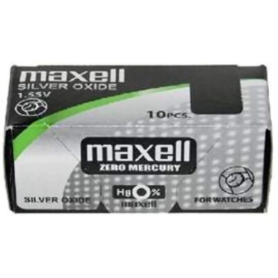 Maxell SR726W - Pile en Oxyde d'Argent - Diamètre 7.9mm - Hauteur 2.6mm - Type de Batterie: Jetable - Publicité Maxell SR726W - Pile en Oxyde d'Argent - Diamètre 7.9mm - Hauteur 2.6mm - Type de Batterie: Jetable - Publicité