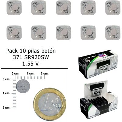 Maxell 371 SR920SW Silver Oxide Klockbatteri - Miljövänlig Maxell 371 SR920SW Silver Oxide Klockbatteri - Miljövänlig