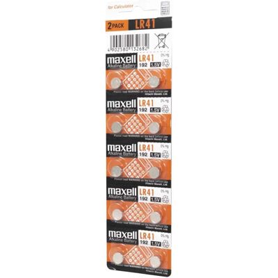 Baterie de uz household Maxell LR41 - Pachet de 10, Energie fiabilă Baterie de uz household Maxell LR41 - Pachet de 10, Energie fiabilă