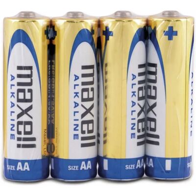Pilhas Alcalinas AA Maxell LR6 - Pack de 4 Pilhas Alcalinas AA Maxell LR6 - Pack de 4