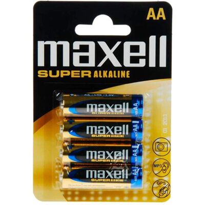 Maxell LR06 AA 1,5V Batterier - 4 Stk Maxell LR06 AA 1,5V Batterier - 4 Stk