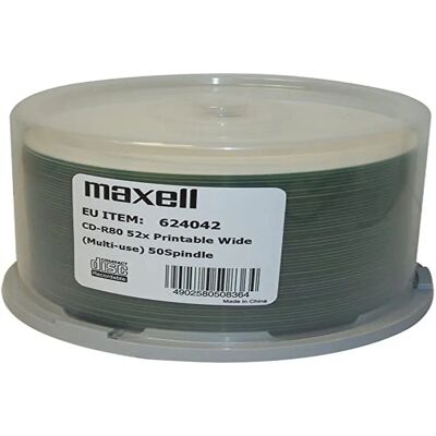Maxell Modèle 624042.00.AS 700MB 52X CD-R imprimable Maxell Modèle 624042.00.AS 700MB 52X CD-R imprimable