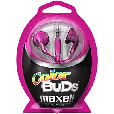 Casque Rose Maxell - In-Ear Filaire - Publicité Casque Rose Maxell - In-Ear Filaire - Publicité