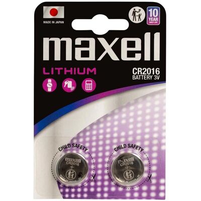 Maxell - CR2016 - 3V - LiMnO2 - Batterie Maxell - CR2016 - 3V - LiMnO2 - Batterie