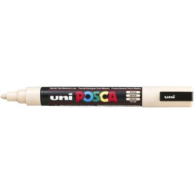 Uni Posca Beige Marker - Medium Bullet Tip - 2.5mm - Art & Craft Uni Posca Beige Marker - Medium Bullet Tip - 2.5mm - Art & Craft