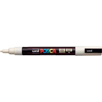 Uni Posca Ivory Paint Marker PC-3M - Water-based, Fine Bullet Tip - Paint Marker Uni Posca Ivory Paint Marker PC-3M - Water-based, Fine Bullet Tip - Paint Marker
