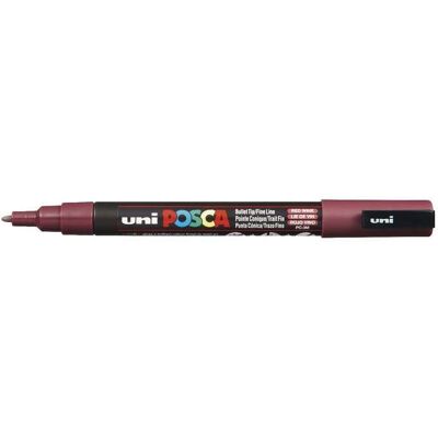 Uni Posca PC-3M Red Wine Marker - Art & Hobby Uni Posca PC-3M Red Wine Marker - Art & Hobby
