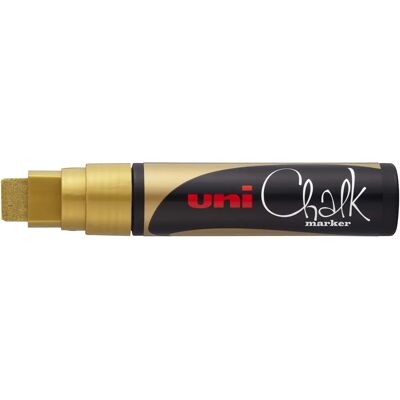 Uni Chalk Marker PWE-17K 15 mm Keil Spitze - Rain Resistant - Gold Uni Chalk Marker PWE-17K 15 mm Keil Spitze - Rain Resistant - Gold