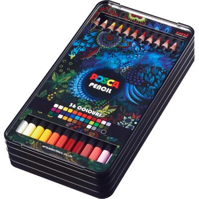 Matite Colorate e Olio Uni Posca - 36 Colori Matite Colorate e Olio Uni Posca - 36 Colori