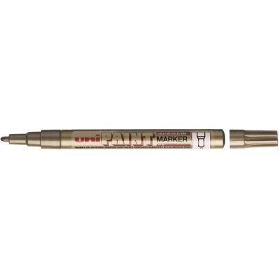 Uni-ball PX-21 Oil-based Permanent Marker - Gold - 0.8-1.2mm - Marker Type Uni-ball PX-21 Oil-based Permanent Marker - Gold - 0.8-1.2mm - Marker Type