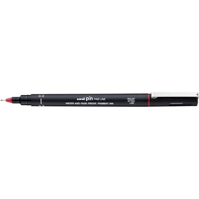 Uni-Ball Uni Pin Fineliner Drawing Pen - 0.3mm Red - Drawing Pen Uni-Ball Uni Pin Fineliner Drawing Pen - 0.3mm Red - Drawing Pen