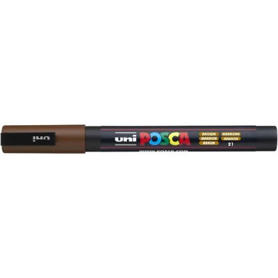 Marker Uni Posca - Marrone - Punta fine - Per arte e fai-da-te Marker Uni Posca - Marrone - Punta fine - Per arte e fai-da-te