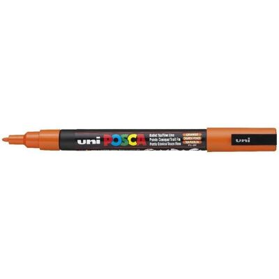 Uni Posca Marker PC-3M Orange Bright Yellow - Marker Uni Posca Marker PC-3M Orange Bright Yellow - Marker