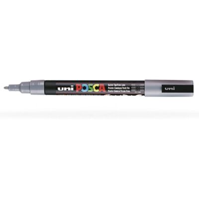 Uni Posca Marker Grey - Fine Line Marker for Surfaces Uni Posca Marker Grey - Fine Line Marker for Surfaces