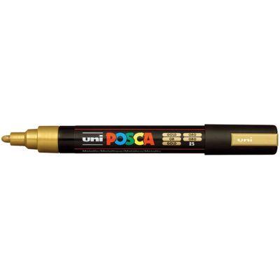 Pennarello per vernice Uni Posca PC-5M oro - 2,5mm Pennarello per vernice Uni Posca PC-5M oro - 2,5mm