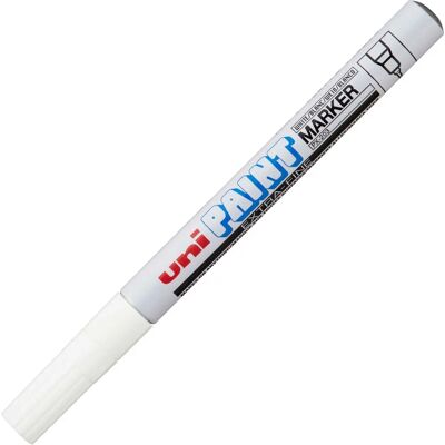 Uni-ball Weißer Permanent-Marker - 0,8mm - Für alle Oberflächen Uni-ball Weißer Permanent-Marker - 0,8mm - Für alle Oberflächen