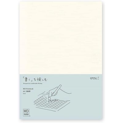 Midori Cahier A5 à Quadrillage - Papier, Japon - Publicité Midori Cahier A5 à Quadrillage - Papier, Japon - Publicité