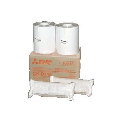 Mitsubishi Electric CK-D715 Λευκό - Φωτογραφικό χαρτί 10x15cm, 2x 400 εκτυπώσεις Mitsubishi Electric CK-D715 Λευκό - Φωτογραφικό χαρτί 10x15cm, 2x 400 εκτυπώσεις
