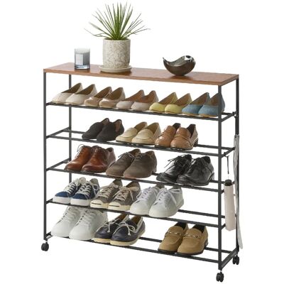 Yamazaki YA01466 Organisateur de Chaussures - Noir - Organisateur de Chaussures Yamazaki YA01466 Organisateur de Chaussures - Noir - Organisateur de Chaussures