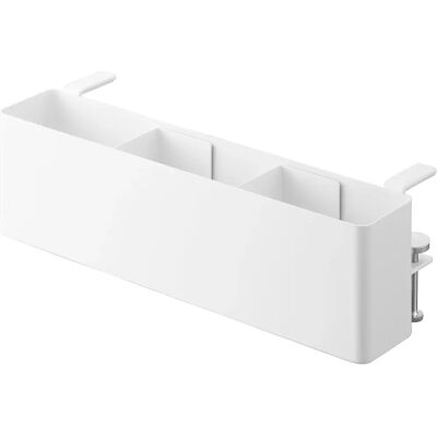 Yamazaki Blanc Rangement de Bord de Table Réglable - Organisateur - Publicité Yamazaki Blanc Rangement de Bord de Table Réglable - Organisateur - Publicité