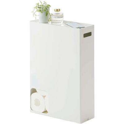 Yamazaki White Toilet Paper Holder - Space-Saving Modern Design Yamazaki White Toilet Paper Holder - Space-Saving Modern Design