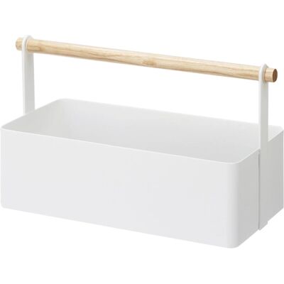 Yamazaki 2312 Aufbewahrungsbox - Rechteckiger Holzstahl-Organizer Yamazaki 2312 Aufbewahrungsbox - Rechteckiger Holzstahl-Organizer