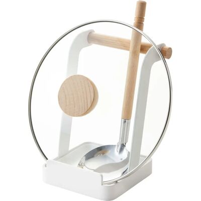 Soporte de cocina Yamazaki blanco - Tapa, Utensilios, Tablet - Accesorio de cocina Soporte de cocina Yamazaki blanco - Tapa, Utensilios, Tablet - Accesorio de cocina