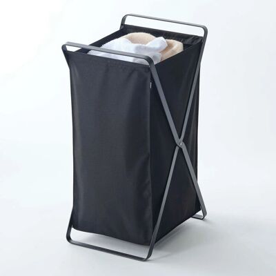 Yamazaki Tower Laundry Basket - 45L, Black, Steel Yamazaki Tower Laundry Basket - 45L, Black, Steel