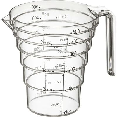 Yamazaki 2547 Messbecher - 0,5L Mehrschichtig Transparent Yamazaki 2547 Messbecher - 0,5L Mehrschichtig Transparent