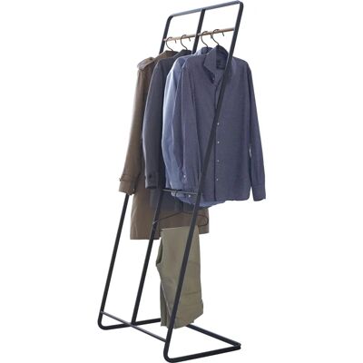 Perchero Yamazaki Torre - Acero Madera - 61x45x163cm - Negro Perchero Yamazaki Torre - Acero Madera - 61x45x163cm - Negro