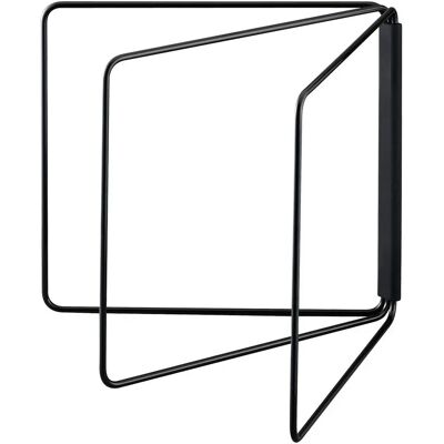 Yamazaki Wall-mounted Dishcloth Holder - Black - Space-saving Design Yamazaki Wall-mounted Dishcloth Holder - Black - Space-saving Design