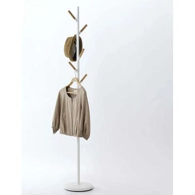 Yamazaki 2815 White Floorstanding Coat Rack - Coat Rack Yamazaki 2815 White Floorstanding Coat Rack - Coat Rack
