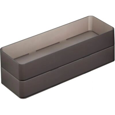 Yamazaki Home Europe Organizzatore Impilabile L 2 pezzi Nero - Organizzatore di stoccaggio Yamazaki Home Europe Organizzatore Impilabile L 2 pezzi Nero - Organizzatore di stoccaggio