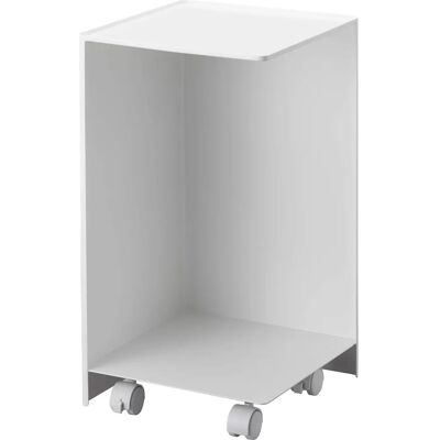 Support papier toilette Yamazaki avec roulettes - Tower - Publicité Support papier toilette Yamazaki avec roulettes - Tower - Publicité