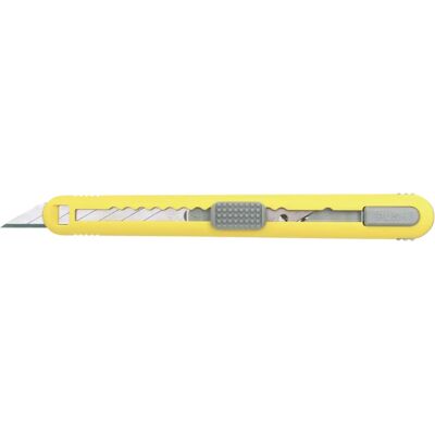 NT Cutter A553P - Couteau à lame jaune - Magasin pour 5 lames - Publicité NT Cutter A553P - Couteau à lame jaune - Magasin pour 5 lames - Publicité
