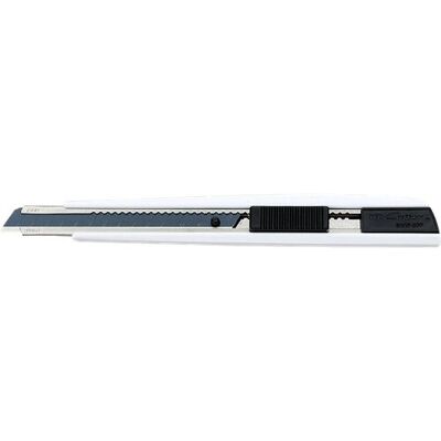 Coltello utility NT Cutter MNCR-A1 Nero Bianco - Blocco Automatico, Lama Affilata Coltello utility NT Cutter MNCR-A1 Nero Bianco - Blocco Automatico, Lama Affilata