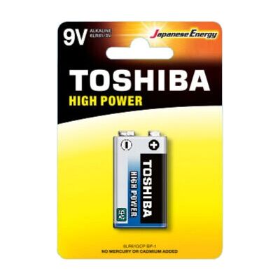 Batería doméstica Toshiba 6LR61GCP BP-1 - 9V Alcalina Batería doméstica Toshiba 6LR61GCP BP-1 - 9V Alcalina