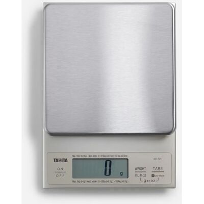 Tanita KD321SV33 Srebrna kuchenny waga 3kg - Precyzyjne kroki 0,1g Tanita KD321SV33 Srebrna kuchenny waga 3kg - Precyzyjne kroki 0,1g