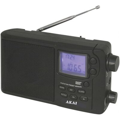 Akai APR-2418 Tragbarer Digitalradio - Schwarz Akai APR-2418 Tragbarer Digitalradio - Schwarz