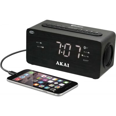 Digitální budík Akai ACR-2993 - Bluetooth FM rádio s dvojitým alarmem Digitální budík Akai ACR-2993 - Bluetooth FM rádio s dvojitým alarmem
