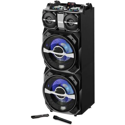 Akai DJ-T5 Tragbarer Bluetooth-Lautsprecher - 300W Akai DJ-T5 Tragbarer Bluetooth-Lautsprecher - 300W