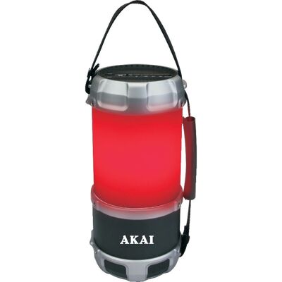 Haut-parleur Bluetooth portable Akai ABTS-S38 - LED multicolore, 14W - Publicité Haut-parleur Bluetooth portable Akai ABTS-S38 - LED multicolore, 14W - Publicité