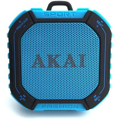 Haut-parleur Bluetooth Akai ABTSB7 - Étanche, Portable, 6h Batterie - Publicité Haut-parleur Bluetooth Akai ABTSB7 - Étanche, Portable, 6h Batterie - Publicité