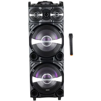 Akai DJ-222 Tragbarer Party-Lautsprecher - Bluetooth, 800 W Akai DJ-222 Tragbarer Party-Lautsprecher - Bluetooth, 800 W