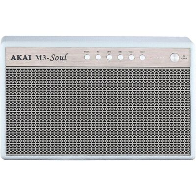 Akai M3-Soul Weiß Tragbarer Bluetooth-Lautsprecher - Bluetooth Lautsprecher Akai M3-Soul Weiß Tragbarer Bluetooth-Lautsprecher - Bluetooth Lautsprecher