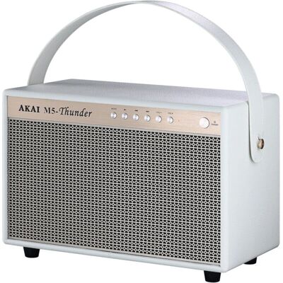 Haut-parleur Bluetooth portable Akai M5-Thunder Blanc - Haut-parleur Bluetooth portable Haut-parleur Bluetooth portable Akai M5-Thunder Blanc - Haut-parleur Bluetooth portable