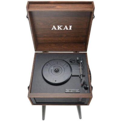 Akai ATT-101BT Gramofon - Bluetooth, Drewniane nóżki, Stereo głośniki Akai ATT-101BT Gramofon - Bluetooth, Drewniane nóżki, Stereo głośniki