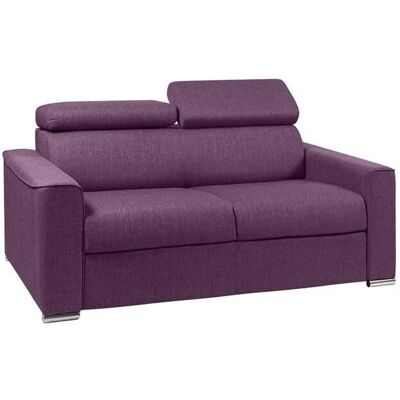 Vente-unique - Canapé convertible 2 places en tissu Vizir - Violet - Lit 120 cm - Publicité Vente-unique - Canapé convertible 2 places en tissu Vizir - Violet - Lit 120 cm - Publicité